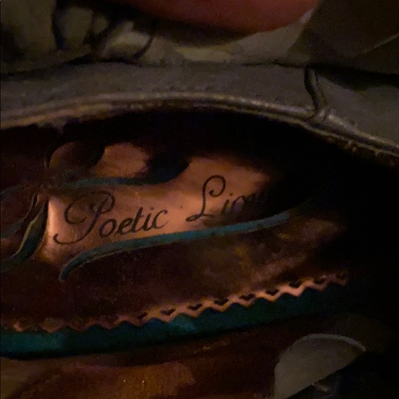 Teal blue booties by ‘Poetic License’. - Picture 4 of 6